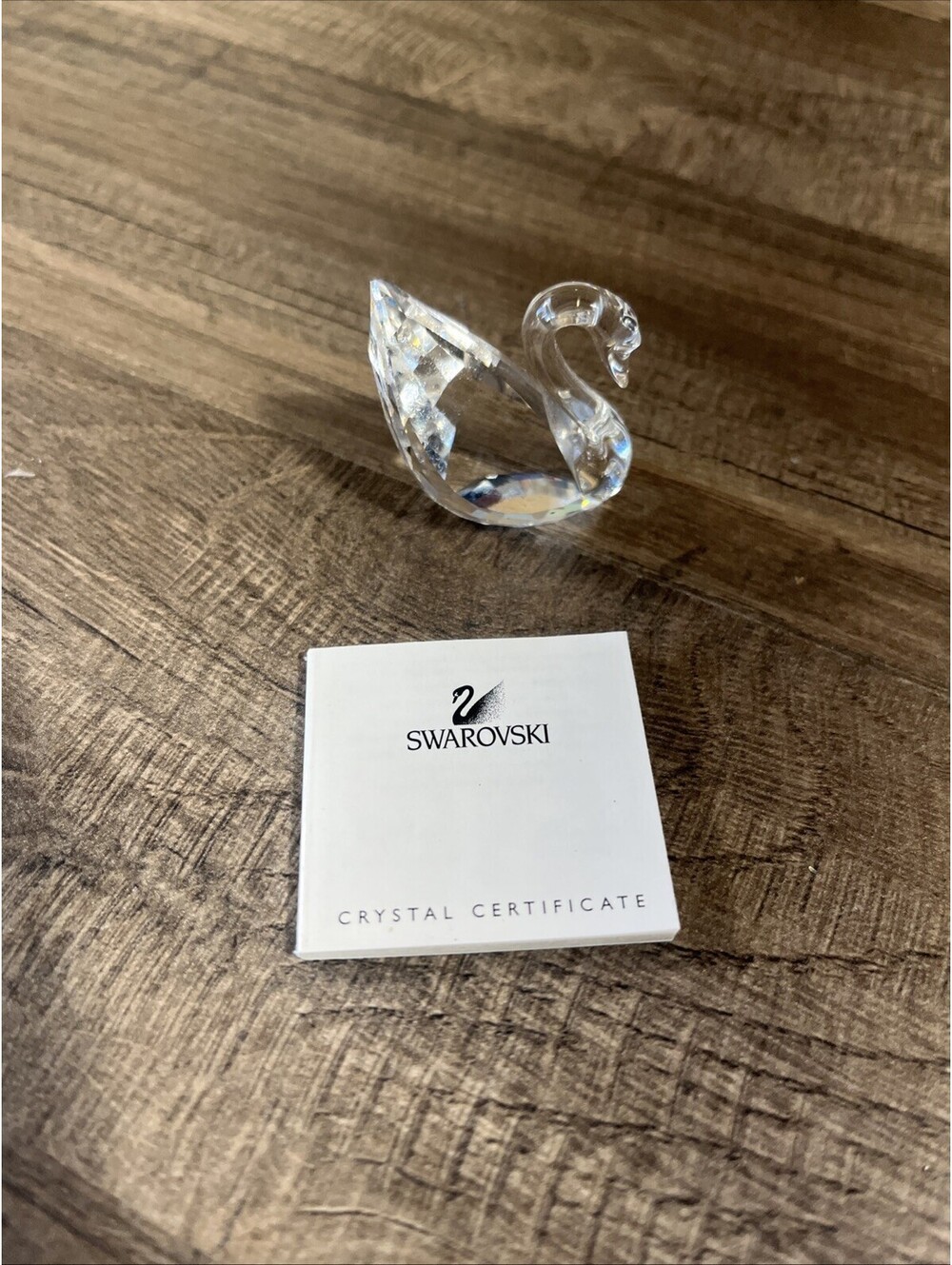 Swarovski Crystal Small 1.5" Tall Swan Clear Figurine 7633